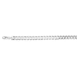 Sterling Silver 10.2mm Comfort Curb 24 Chain with Lobster Clasp