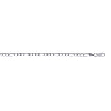 Sterling Silver 3mm Figaro 24 Chain with Lobster Clasp