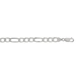 Sterling Silver 7mm Figaro 20 Chain with Lobster Clasp