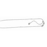 Sterling Silver 1.8mm Adjustable Cable 22 Chain with Lobster Clasp