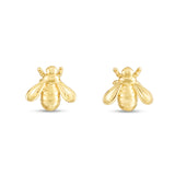 14K Yellow Gold Bee Studs