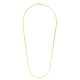 14K Yellow Gold 4.2mm 20 Paperclip Chain Necklace with Lobster Lock.