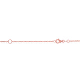 14K Rose Gold 1.5mm 18 Cable Chain with Lobster Clasp