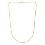 14K Yellow Gold 2.5mm 20 Solid Round Box Chain with Lobster Clasp