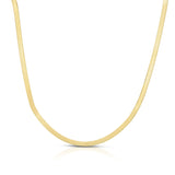 10K Yellow Gold 2.8mm Polished 16 Herringbone 16 Chain