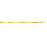 14K Yellow Gold 22 5mm Diamond Cut Round Franco Chain with Lobster Lock