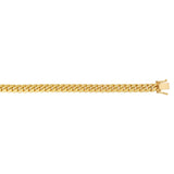 10K Yellow Gold 22 8.2mm Classic Miami Cuban Chain with Box Lock