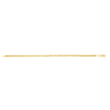 14K Yellow Gold 3.5mm Bismark 20 Chain Necklace with Lobster Clasp