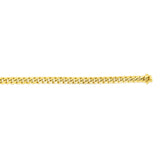 14K Yellow Gold 20 5mm Semi-Solid Miami Cuban Chain with Box Clasp