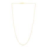 14K Yellow Gold 24 2.5mm  Polished Bead Chain with Lobster Clasp