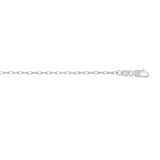 14K White Gold 1.3mm French Cable 18 Chain with Lobster Clasp