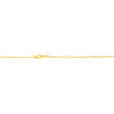 10K Yellow Gold Diamond Cut Rolo Double Extendable Chain with Lobster Clasp. 18 Total length with jump ring at 16 and 17.