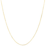 10K Yellow Gold 24 1.3mm French Cable Chain Necklace with Lobster Clasp