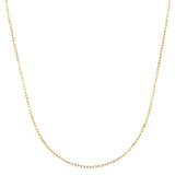 10K Yellow Gold 24 1.9mm French Cable Chain Necklace with Lobster Clasp