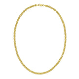 Silver with Gold Plating 20 5.7mm Classic Rolo Chain with Lobster Clasp