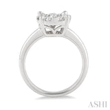 3/4 Ctw Lovebright Round Cut Diamond Ring in 14K White Gold