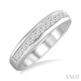 1/2 Ctw Princess Cut Diamond Wedding Band in 14K White Gold