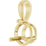 14K Yellow Gold 1 CT Lab-Grown Diamond Pendant