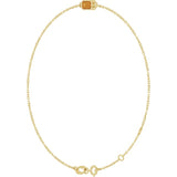 14K Yellow Gold Natural Citrine 6 1/2-7 1/2" Bracelet