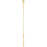 14K Yellow Gold Lab-Grown Emerald 6 1/2-7 1/2" Bracelet