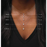 14K White Gold 1 1/4 CT Lab-Grown Diamond 18" Necklace
