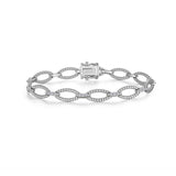 Marquise Shape Cable Link Bracelet