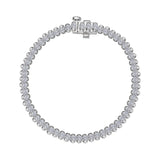 3 CTW Aria Half- Bezel Tennis Bracelet