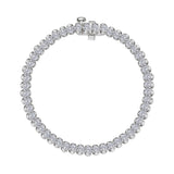 5.5 CTW Aria Half- Bezel Tennis Bracelet