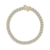 7.5 CTW Aria Half- Bezel Tennis Bracelet