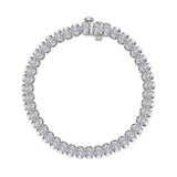 7.5 CTW Aria Half- Bezel Tennis Bracelet