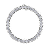 8 CTW Aria Half- Bezel Tennis Bracelet