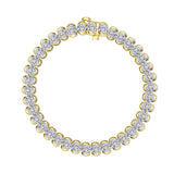 9.5 CTW Aria Half- Bezel Tennis Bracelet