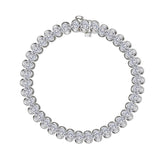 9.5 CTW Aria Half- Bezel Tennis Bracelet