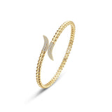 Fluted Bypass Wrap Bangle