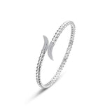 Fluted Bypass Wrap Bangle