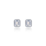 April Birthstone Solitaire Stud Earrings