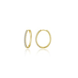 Small Alina Oval Hoop Earrings