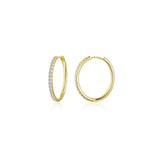 Medium Alina Oval Hoop Earrings