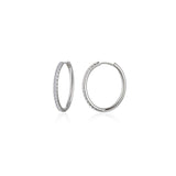 Medium Alina Oval Hoop Earrings