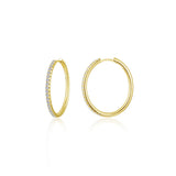 Large Alina Oval Hoop Earrings