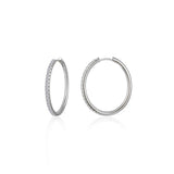 Large Alina Oval Hoop Earrings