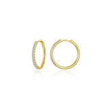Medium Alina Round Hoop Earrings
