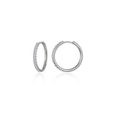 Medium Alina Round Hoop Earrings