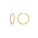 Large Alina Round Hoop Earrings