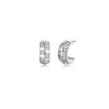 Barrel Beat Huggie Earrings