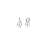 Pearl Essence Drop Huggie Earrings