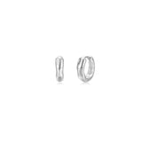 High-Polished Molten Huggie Earrings