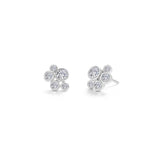 Bubble Cluster Bezel Earrings
