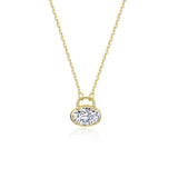 Oval Lock Necklace