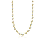 East-West Marquise Station Necklace